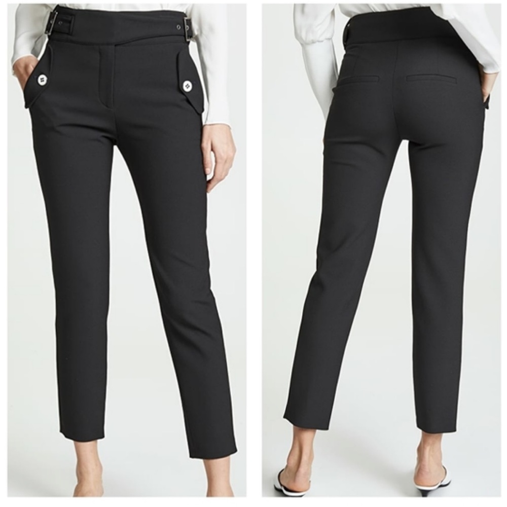 VERONICA BEARD Jaina Pants Black Crop Trousers size 2 small - Picture 5 of 10